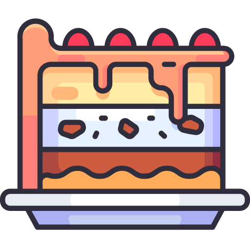 stück kuchen Generic Outline Color icon