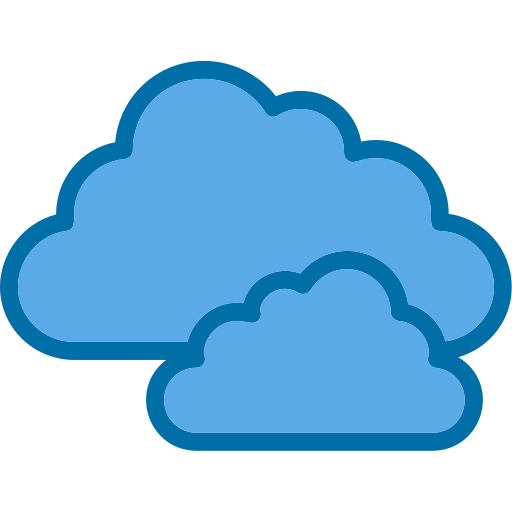 Clouds Generic Blue icon