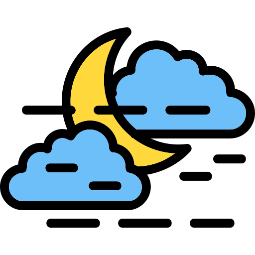 Foggy night Generic Outline Color icon