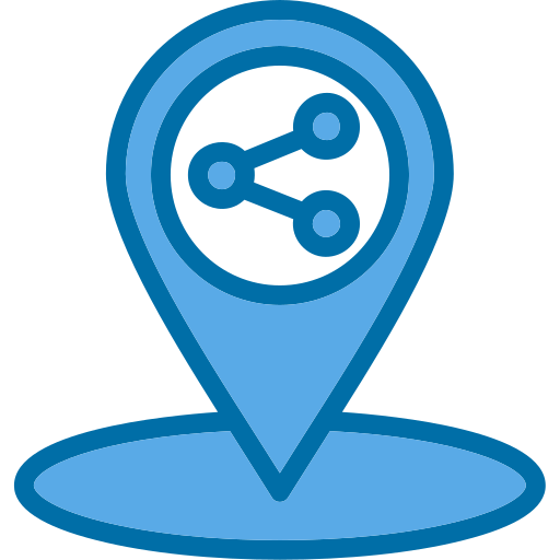 Share location Generic Blue icon