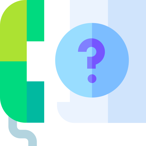 Question Basic Straight Flat icon