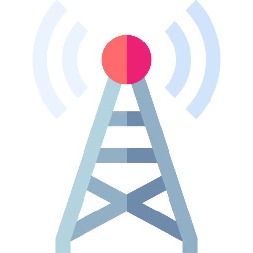 radio-antenne Basic Straight Flat icoon