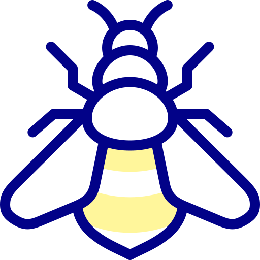 蜂 Detailed Mixed Lineal color icon
