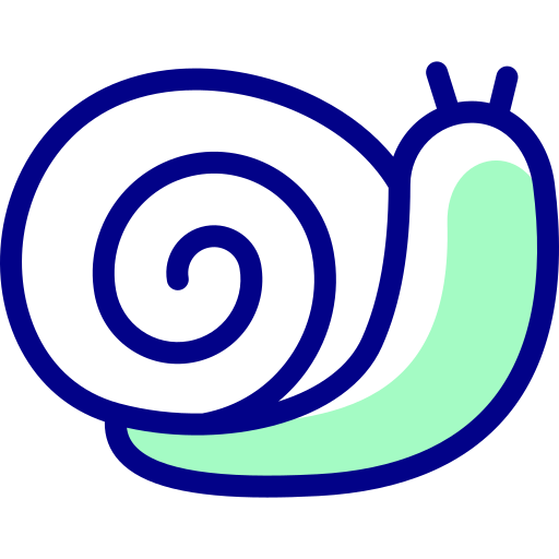 escargot Detailed Mixed Lineal color Icône
