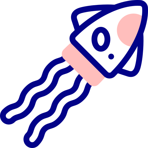 Squid Detailed Mixed Lineal color icon