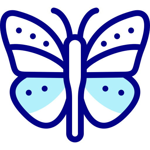 나비 Detailed Mixed Lineal color icon