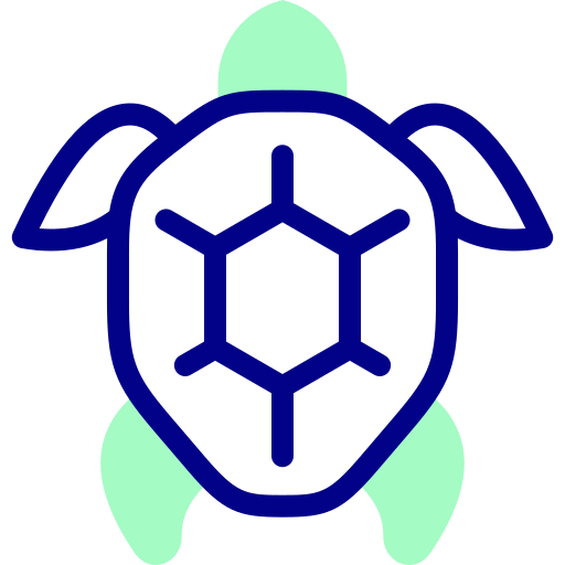 schildkröte Detailed Mixed Lineal color icon