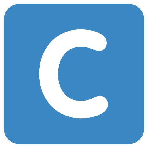 문자 c Generic Blue icon