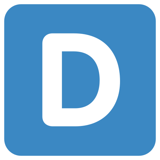 文字d Generic Blue icon