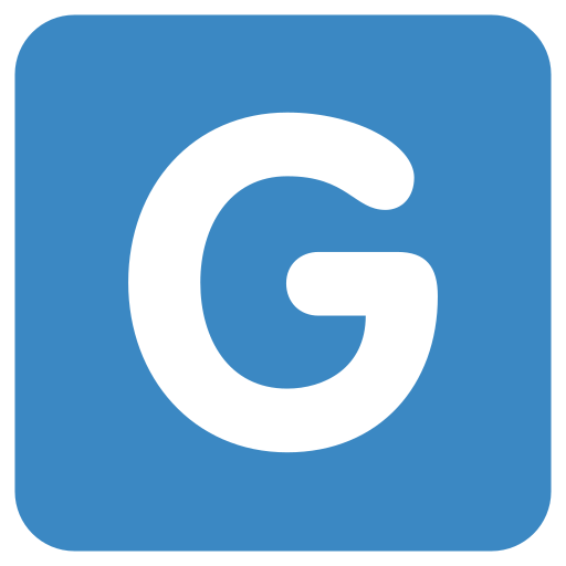 Letter g Generic Blue icon