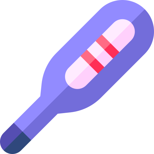 prueba de ovulación Basic Straight Flat icono