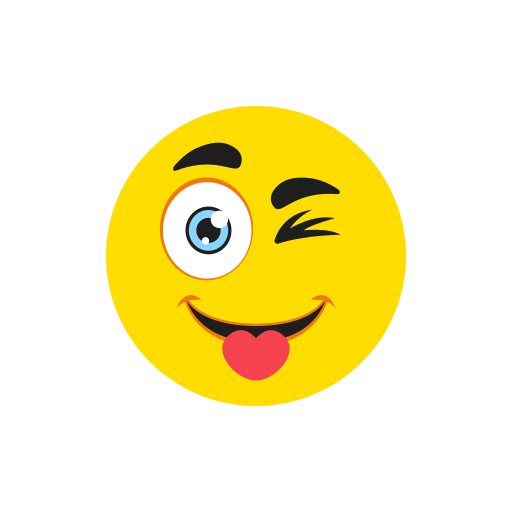 glimlach-knipoog Generic Flat icoon