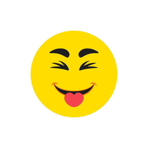 Smile-wink Generic Flat icon