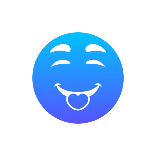 smile-straal Generic Blue icoon