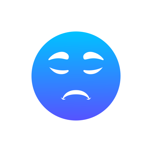 슬픈 얼굴 Generic Blue icon