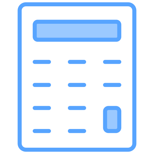 Calculator Generic Blue icon