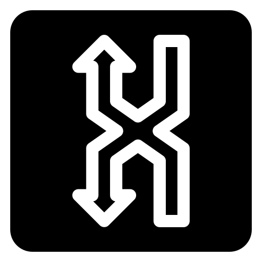 deux façons Generic Glyph Icône