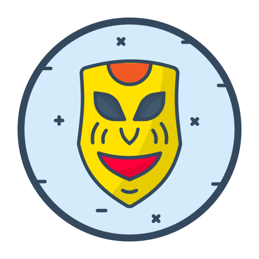 maska karnawałowa Generic Outline Color ikona