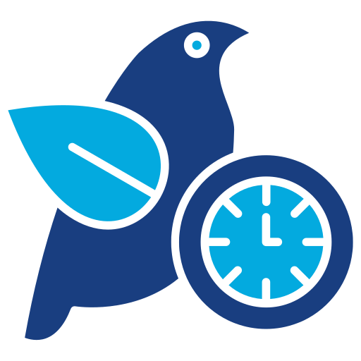 Early bird Generic Blue icon