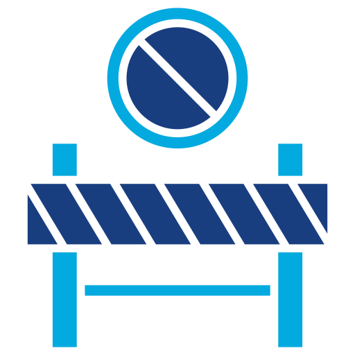 Restricted area Generic Blue icon