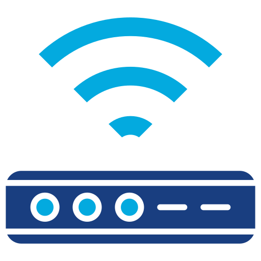 Wifi connection Generic Blue icon