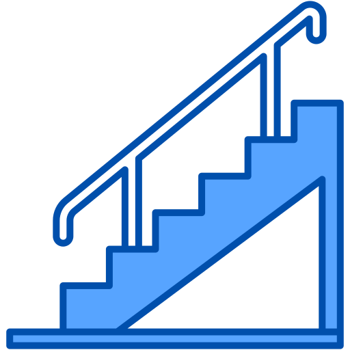 Stairs Generic Blue icon