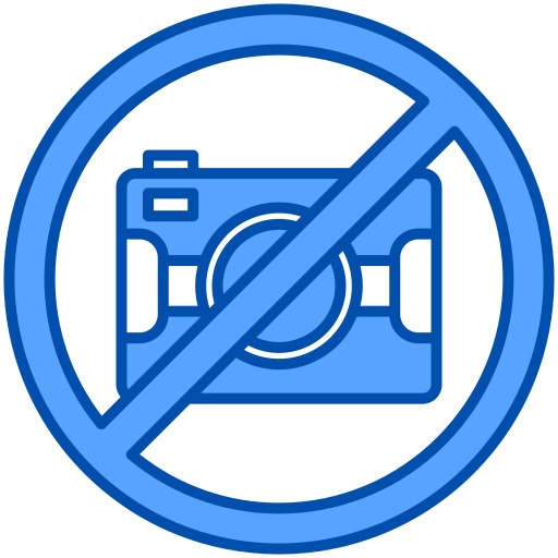 No camera Generic Blue icon