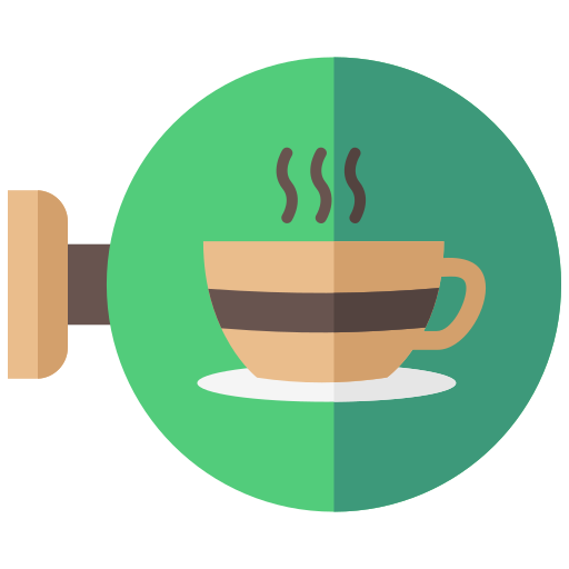 coffeeshop Generic Flat icoon