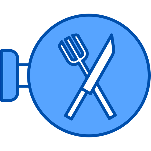 レストラン Generic Blue icon