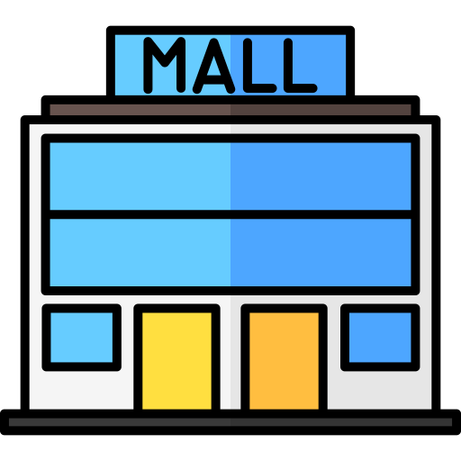 winkelcentrum Generic Outline Color icoon