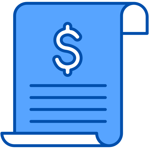 Receipt Generic Blue icon