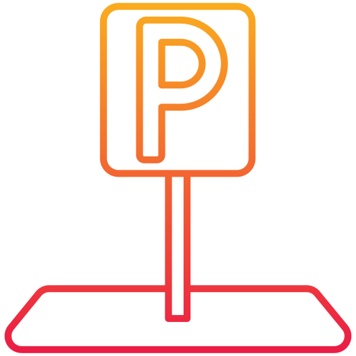 parkeer teken Generic Gradient icoon