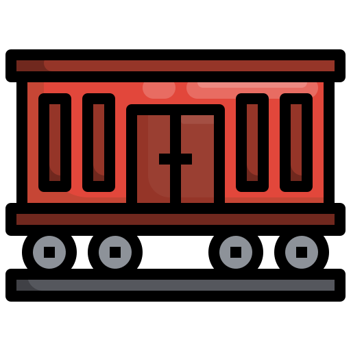 pociąg towarowy Generic Outline Color ikona