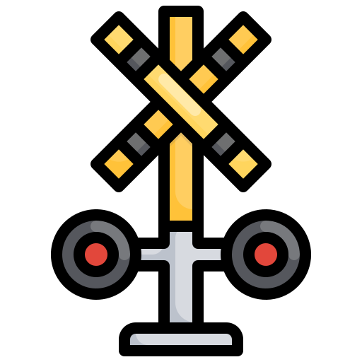 Crossing Generic Outline Color icon