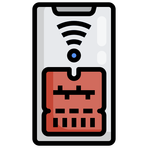 billete electronico Generic Outline Color icono
