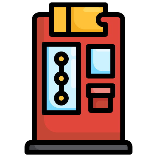 kaartjesautomaat Generic Outline Color icoon