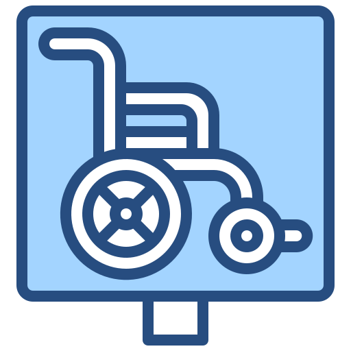 Wheelchair Generic Blue icon