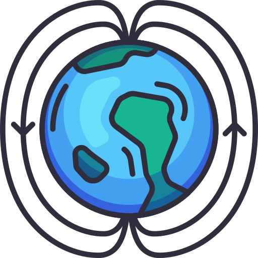 Magnetic poles Generic Outline Color icon
