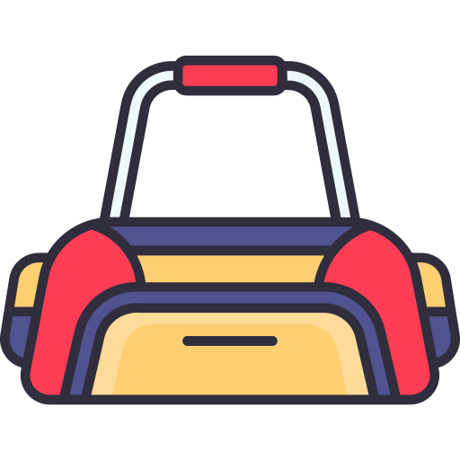 Gym bag Generic Outline Color icon