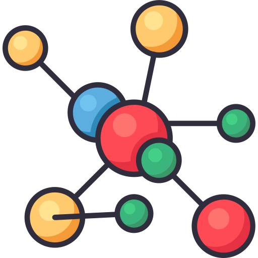molekularny Generic Outline Color ikona
