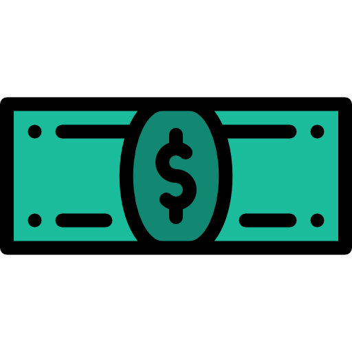 Cash Detailed Rounded Lineal color icon