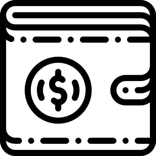 Кошелек Detailed Rounded Lineal иконка