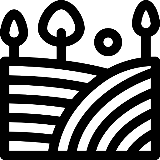 hills Basic Rounded Lineal Ícone