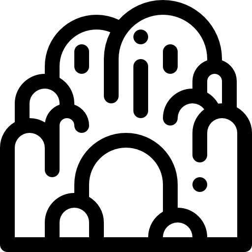 cueva Basic Rounded Lineal icono