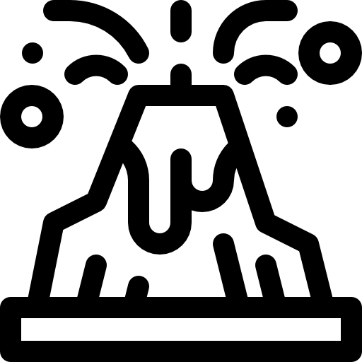 vulcano Basic Rounded Lineal icona