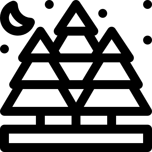 Świerk Basic Rounded Lineal ikona