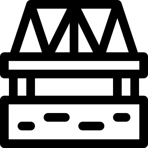 다리 Basic Rounded Lineal icon