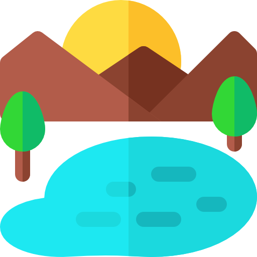 Озеро Basic Rounded Flat иконка