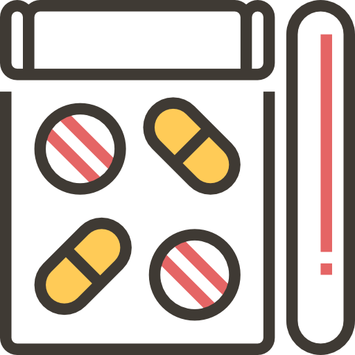 Pills Meticulous Yellow shadow icon
