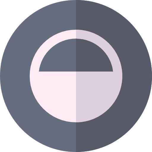 黒と白 Basic Rounded Flat icon